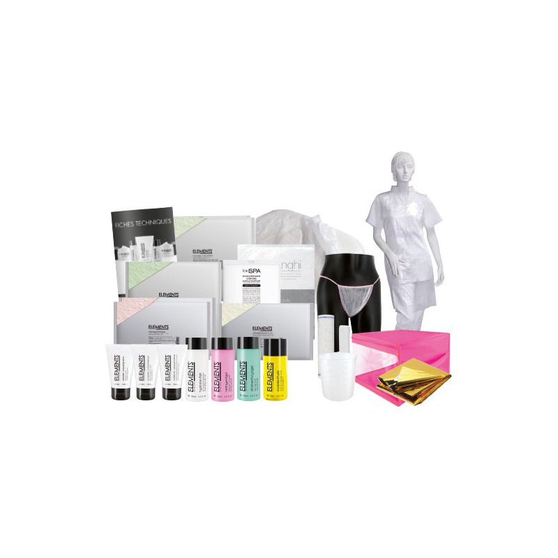 Une aide avec un kit pour les examens esthétiques pour futures esthéticiennes