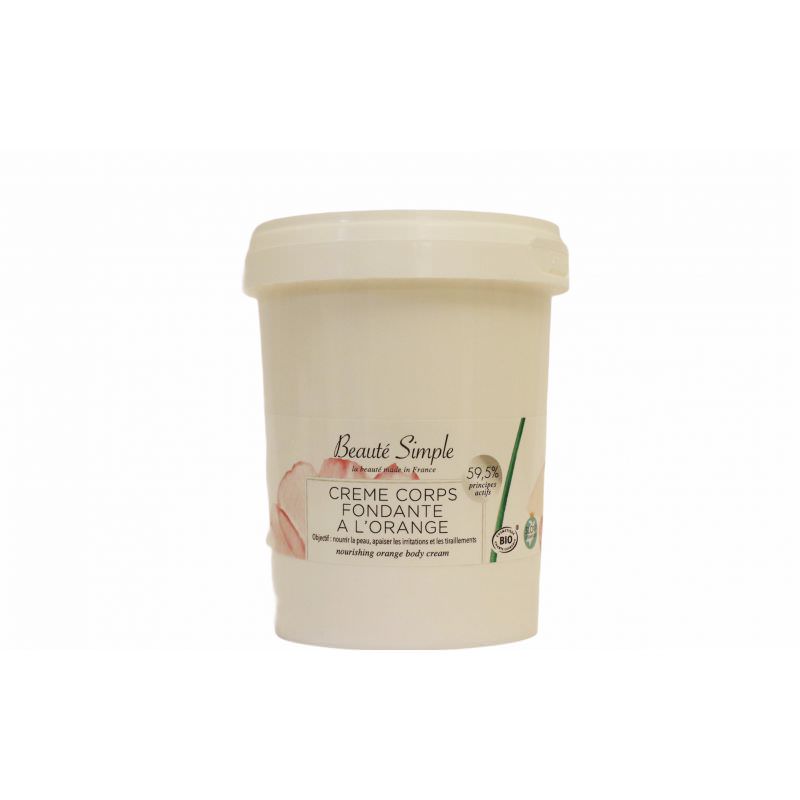 Crème corps ORANGE 500ml - BEAUTE SIMPLE Crème corps ORANGE 500ml - BEAUTE SIMPLE
