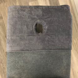 Serviette pour Têtière  Gris Anthracite 300g 68 x49cm