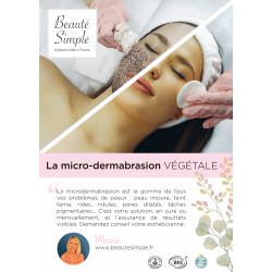 Poster MICRO DERMABRASION VEGETALE-BEAUTE SIMPLE