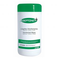 Lingettes désinfectantes Aseptoneten boite de 100