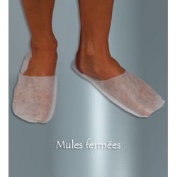 Mule jetable fermées non tissées (25 paires)