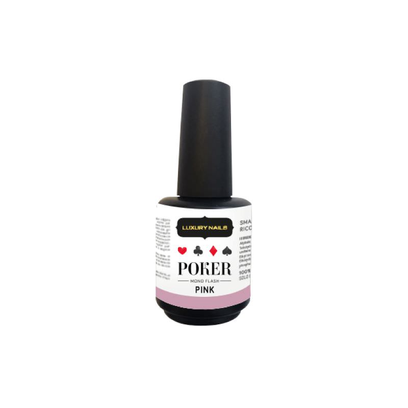 Rubber base Poker Mono Flash PINK 15ml Rubber base Poker Mono Flash PINK 15ml
