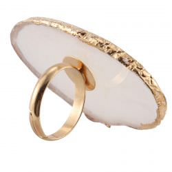 Bague Nail Art en Résine Rose pour Prothésiste Ongulaire