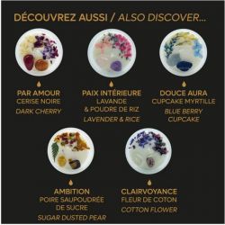 Bougie Senteur Cerise Noire - Cire de Soja & Pierres Semi-Précieuses | Parfum Fruité et Apaisant