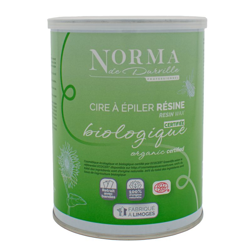 Cire à épiler Norma Durville, une cire bio et certifiée Ecocert