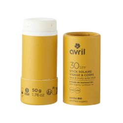 Stick Solaire Bio SPF30 – Protection UV Solide & Écologique