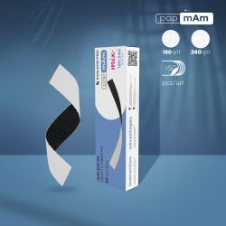 Pack mix de recharge de limes papMam Double Face EXPERT pour Base Droite 100/180 (x25) - STALEKS
