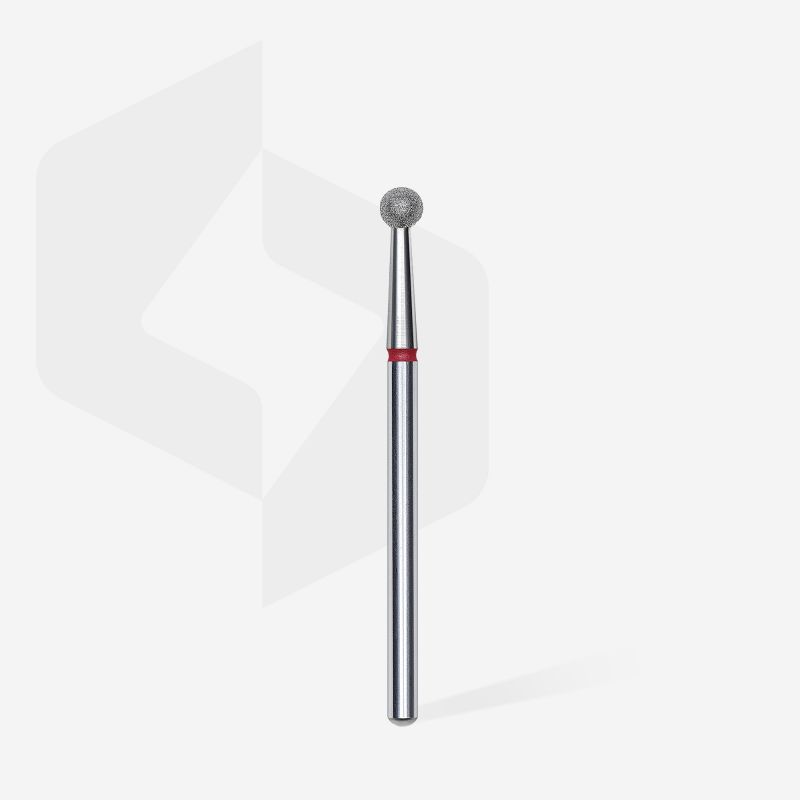 Embout ponçeuse diamant BOULE ROUGE diam. 3,5 mm - STALEKS Embout ponçeuse diamant BOULE ROUGE diam. 3,5 mm - STALEKS