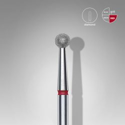 Embout ponçeuse diamant BOULE ROUGE diam. 3,5 mm - STALEKS