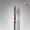 Embout ponçeuse diamant  FLAMME ROUGE taille M diam. 2,3 mm | 10 mm - STALEKS