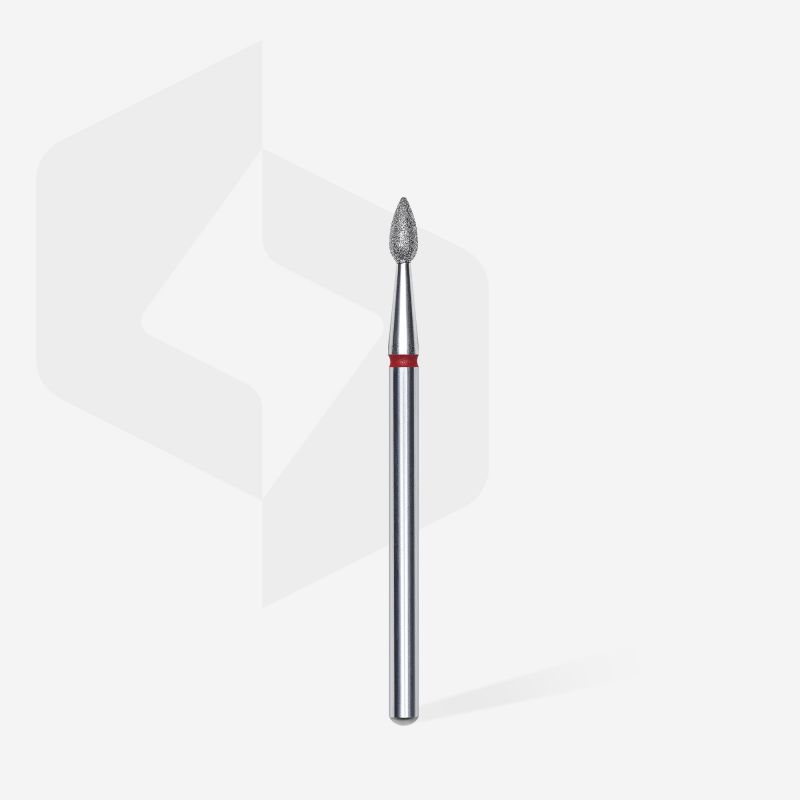 Embout ponçeuse diamant GOUTTE ROUGE diam. 2,3 mm | 5mm - STALEKS Embout ponçeuse diamant GOUTTE ROUGE diam. 2,3 mm | 5mm - STALEKS