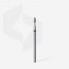Embout ponçeuse diamant GOUTTE ROUGE diam. 2,3 mm | 5mm - STALEKS