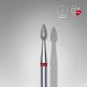 Embout ponçeuse diamant GOUTTE ROUGE diam. 2,3 mm | 5mm - STALEKS