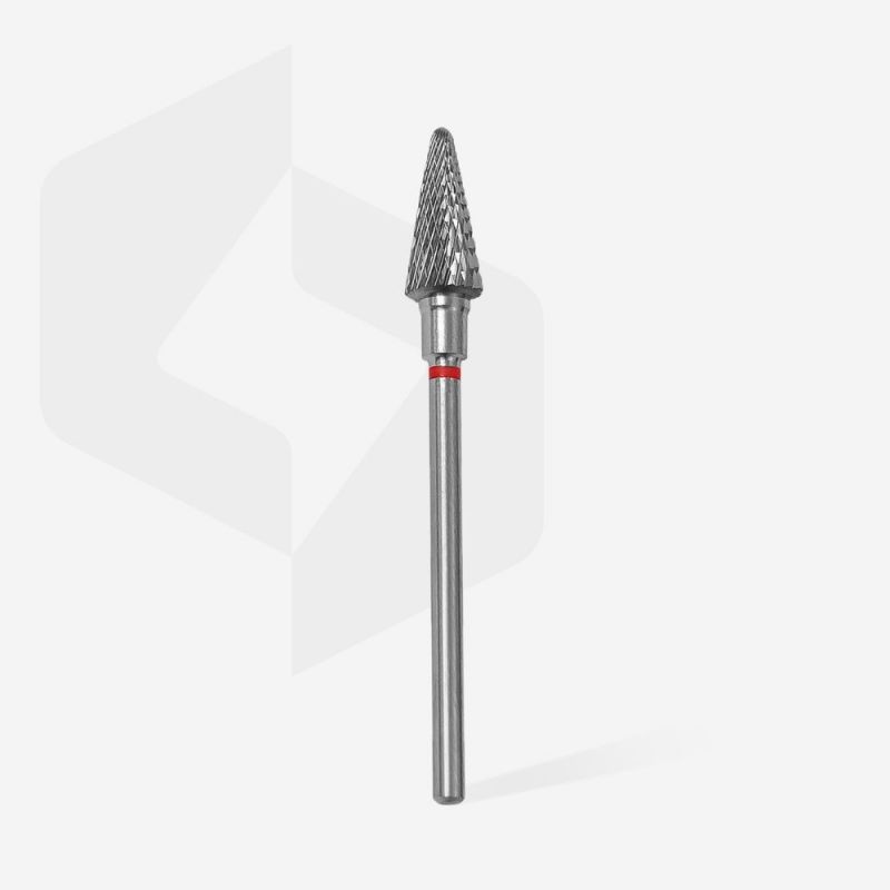 Embout ponçeuse en carbure CONE ROUGE diam. 6 mm | 14 mm - STALEKS Embout ponçeuse en carbure CONE ROUGE diam. 6 mm | 14 mm - STALEKS