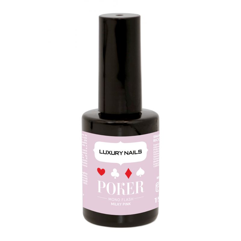 Rubber base Poker Mono Flash MILKY PINK 15ml