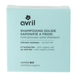 Shampooing Solide Bio Avril Cheveux Normaux - Saponifié à Froid