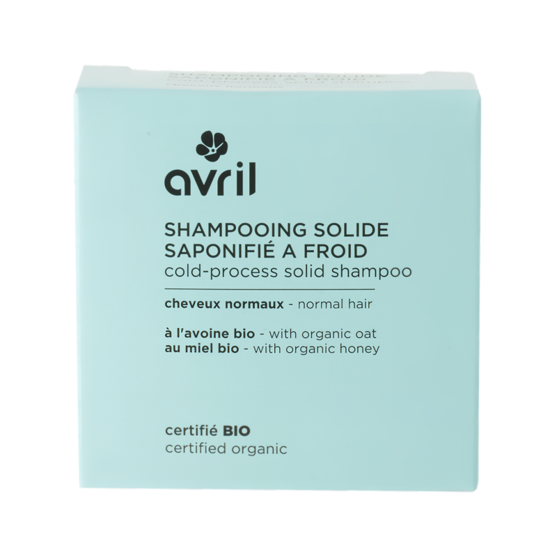 Shampooing Solide Bio Avril Cheveux Normaux - Saponifié à Froid