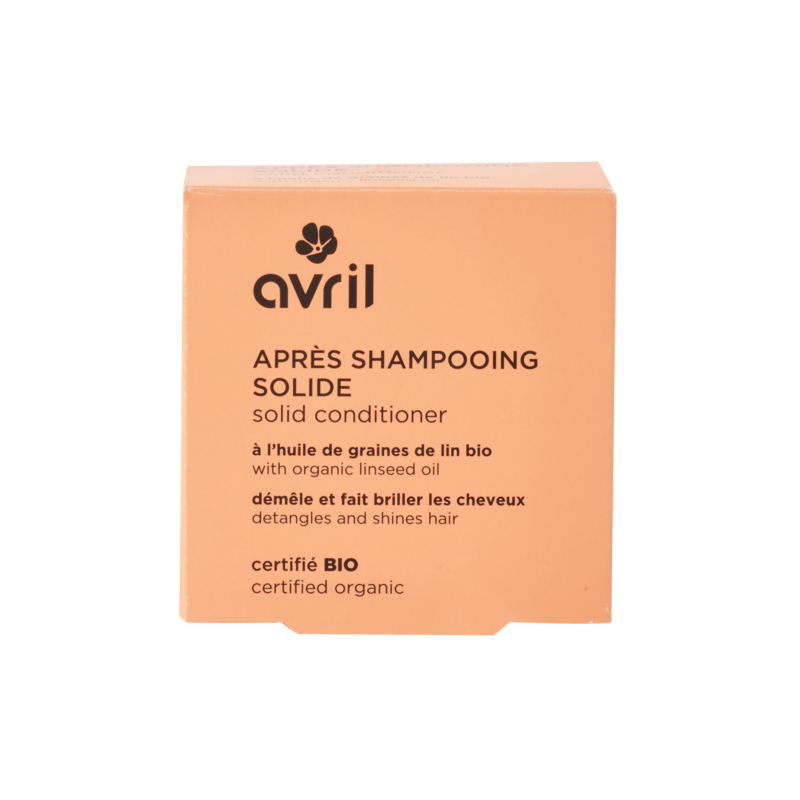 Après-Shampooing Solide Bio Avril - Démêle et Fait Briller les Cheveux
