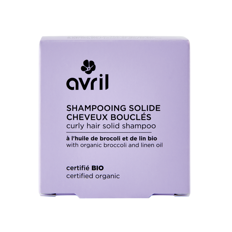 Shampooing Solide Cheveux Bouclés Bio Avril - À l’Huile de Brocoli et de Lin