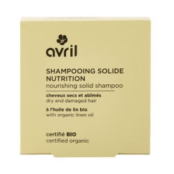 Shampooing Solide Nutrition Bio Avril - À l’Huile de Lin pour Cheveux Secs