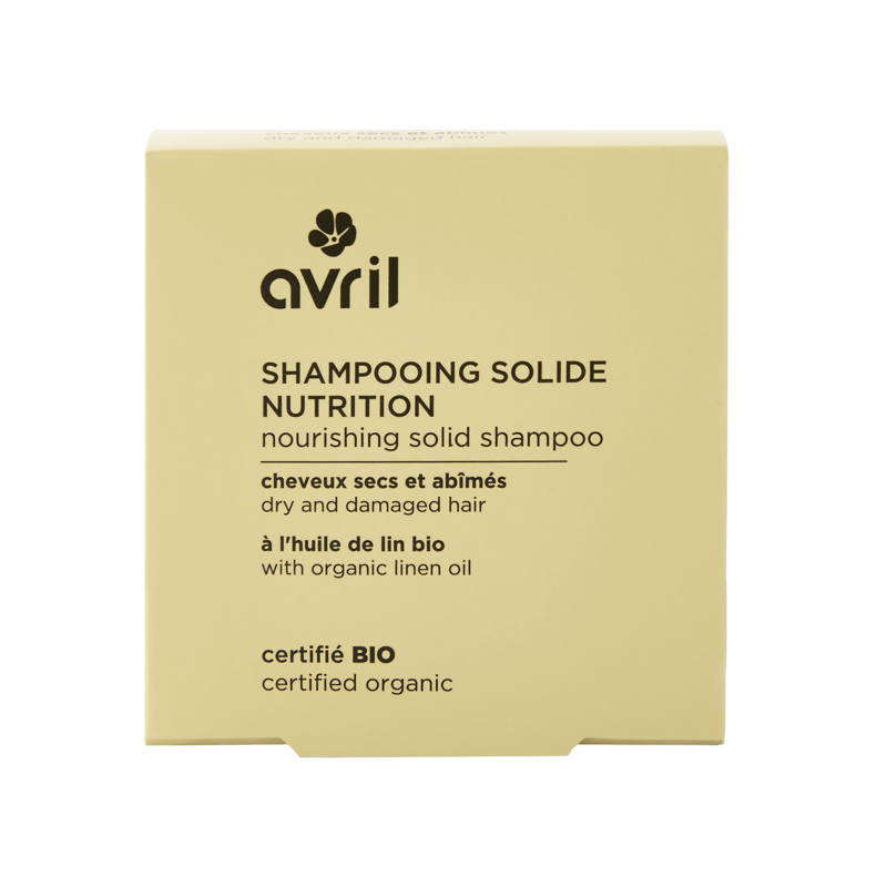 Shampooing Solide Nutrition Bio Avril - À l’Huile de Lin pour Cheveux Secs