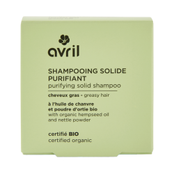 Shampooing Solide Purifiant Bio Avril - À l’Argile Verte et à l’Ortie