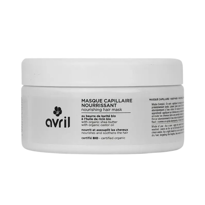 Masque Capillaire Nourrissant Bio Avril - Cheveux Doux et Brillants