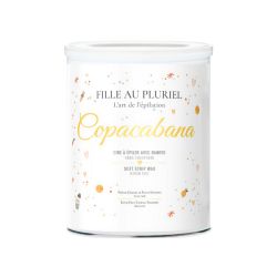 Pot de cire à épiler avec bandes COPACABANA 800g - FILLE AU PLURIEL