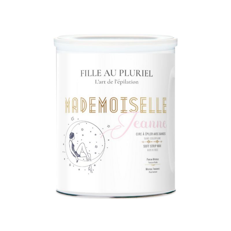 Pot de cire à épiler avec bandes MADEMOISELLE JEANNE 800g - FILLE AU PLURIEL