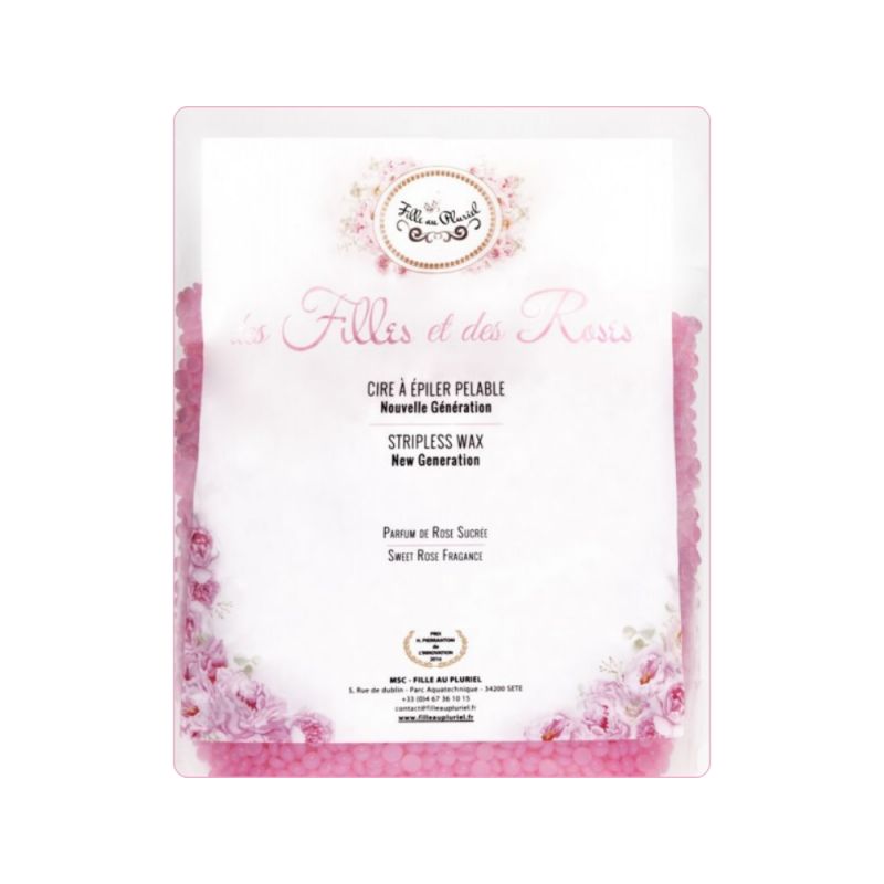 Pastille de cire sans bande DES FILLES & DES ROSES 800g - FILLE AU PLURIEL