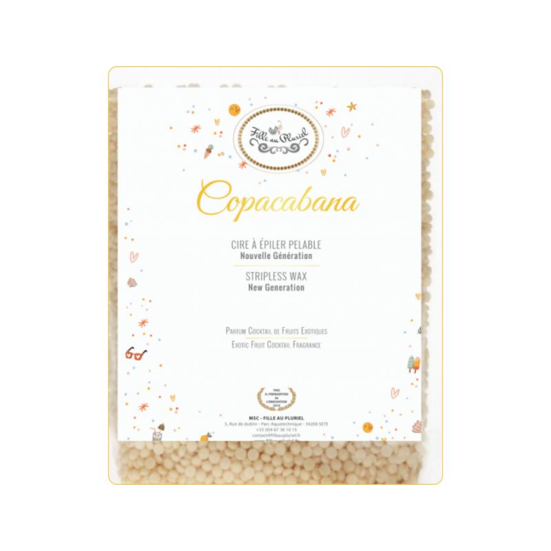 Cire à épiler sans bandes COPACABANA 800g - FILLE AU PLURIEL