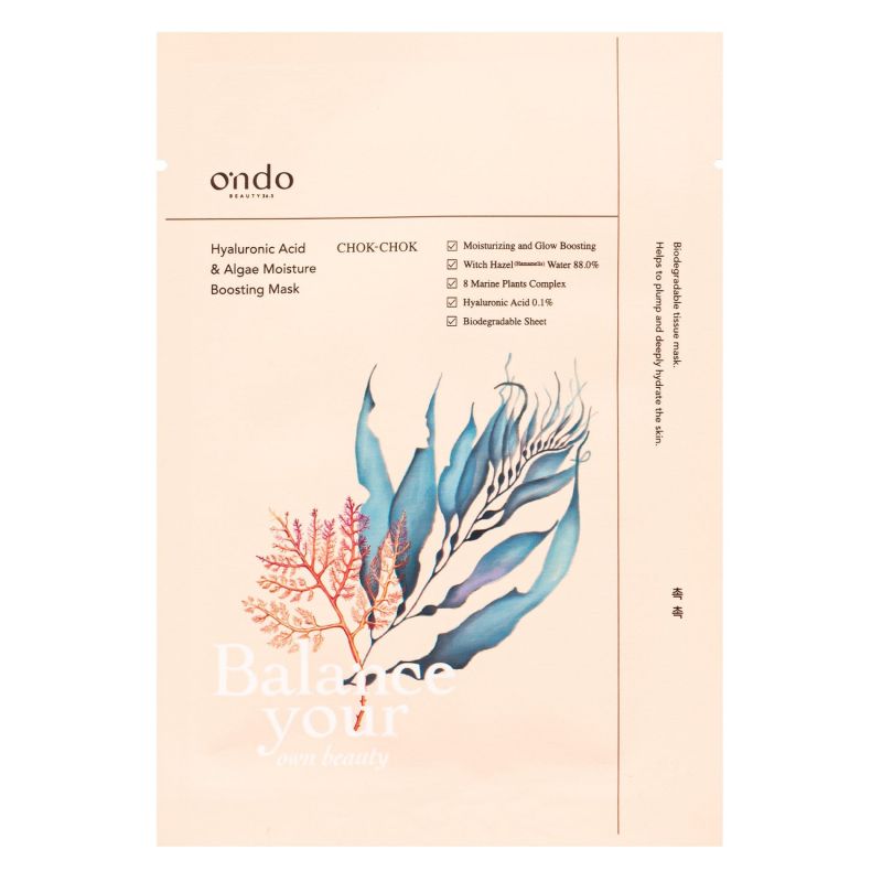 HYALURONIC ACID & ALGAE MOISTURE BOOSTING MASK CHOK-CHOK - Ondo