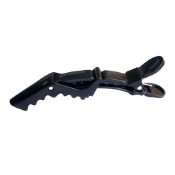 Lot de 6 pinces CROCO noire