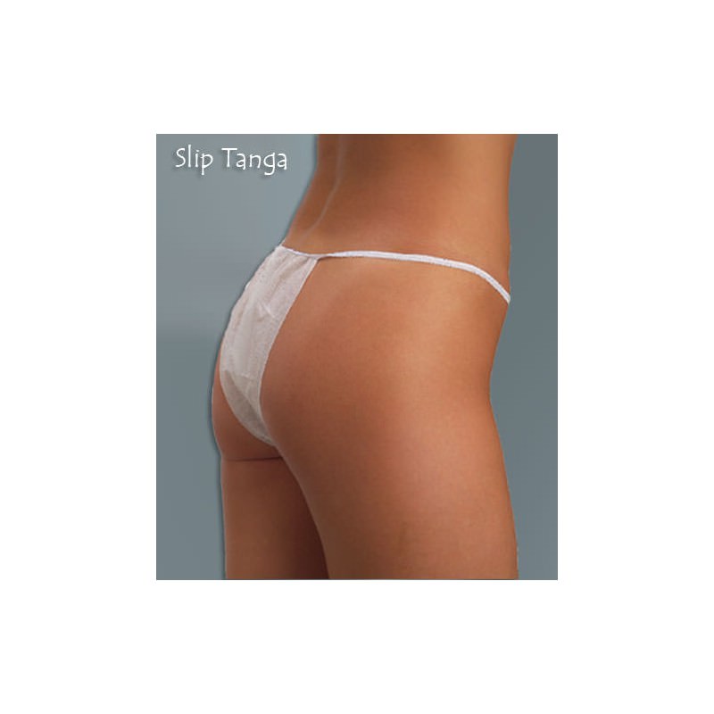 Culotte Tanga femme jetable sous emballage individuel par lot de 100