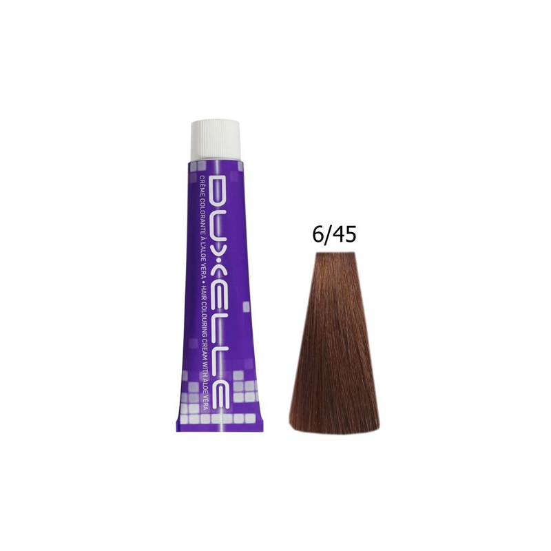Coloration Duxelle blond foncé cuivré acajou 60 ml 6.45 Coloration Duxelle blond foncé cuivré acajou 60 ml 6.45
