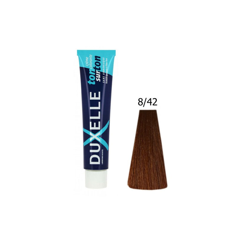 Duxelle ton sur ton Blond clair doré cuivré irisé 60 ml 8.42 Duxelle ton sur ton Blond clair doré cuivré irisé 60 ml 8.42