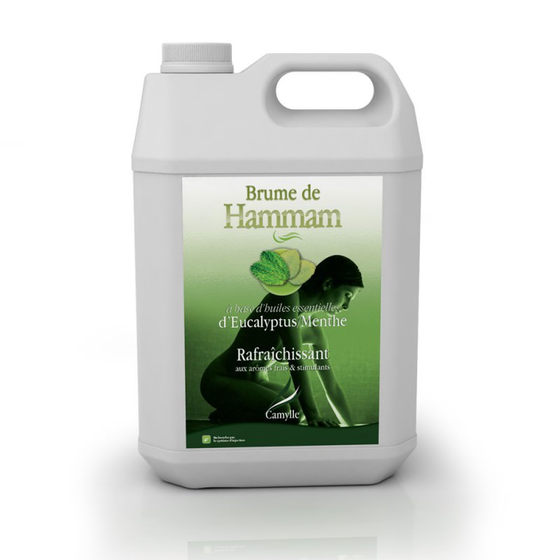 BRUME DE HAMMAM MENTHE EUCALYPTUS 5 litres BRUME DE HAMMAM MENTHE EUCALYPTUS 5 litres