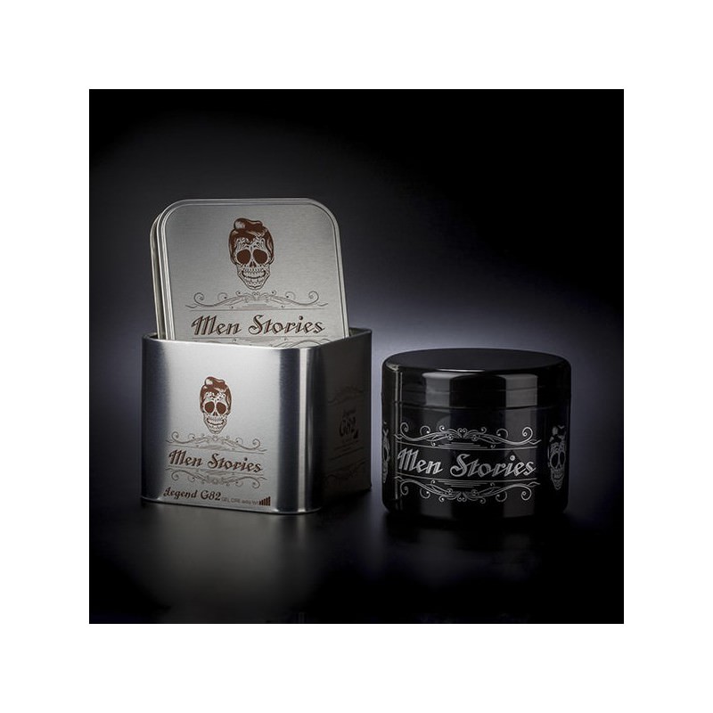 Gel extra fort Men Stories boite métal G82 500ML Gel extra fort Men Stories boite métal G82 500ML