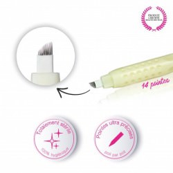 Stylo stérile jetable microblading   / 14 pointes Unité 1