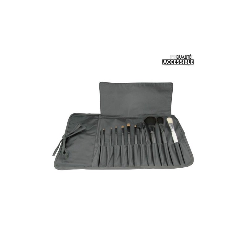 Kit 11 pinceaux + 1 trousse pinceaux "pro" Kit 11 pinceaux + 1 trousse pinceaux "pro"