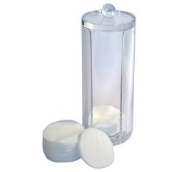 Distributeur transparent pour coton  à démaquiller ou mouchoirs à papier
