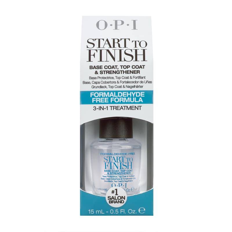 Base + top coat "START TO FINISH" sans formaldehyde - OPI Base + top coat "START TO FINISH" sans formaldehyde - OPI